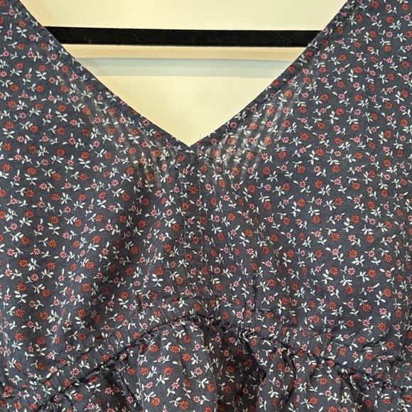 Madewell Navy Floral Blouse - Picture 3 of 7